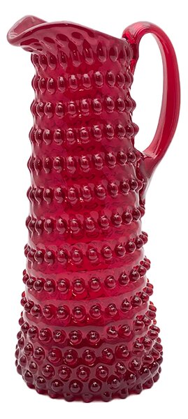 Sklárna Častolovice - Džbán 1,2l - Hobnail - Ananas - granát