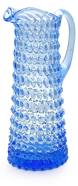 Sklárna Častolovice - Džbán 1,2l - Hobnail - Ananas - světle modrá