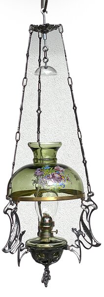 Sklárna Častolovice - Závěsná petrolejová lampa