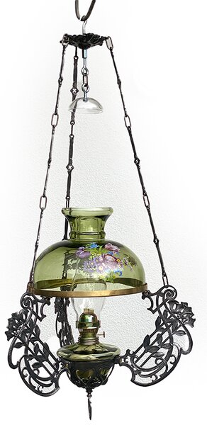 Sklárna Častolovice - Závěsná petrolejová lampa
