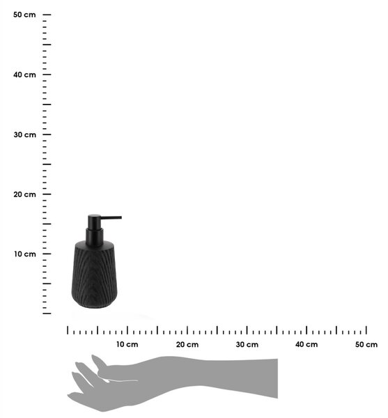 Dávkovač mýdla Morgan, černá, 350 ml