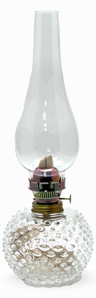 Sklárna Častolovice - Petrolejová lampa Ema - Hobnail - Ananas - křišťál