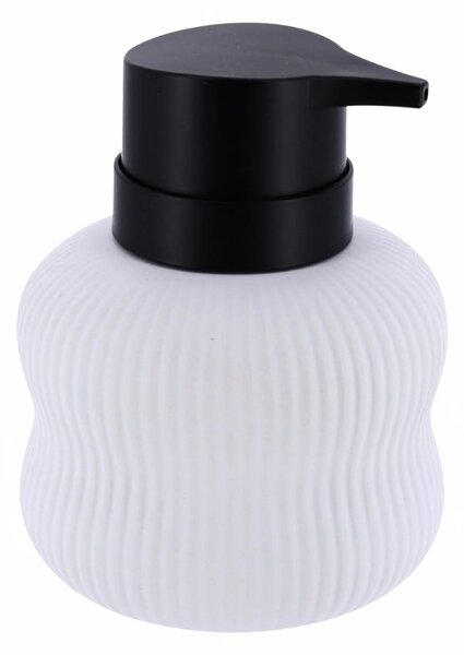 Dávkovač mýdla Ceran, bílá/s černými prvky, 300 ml