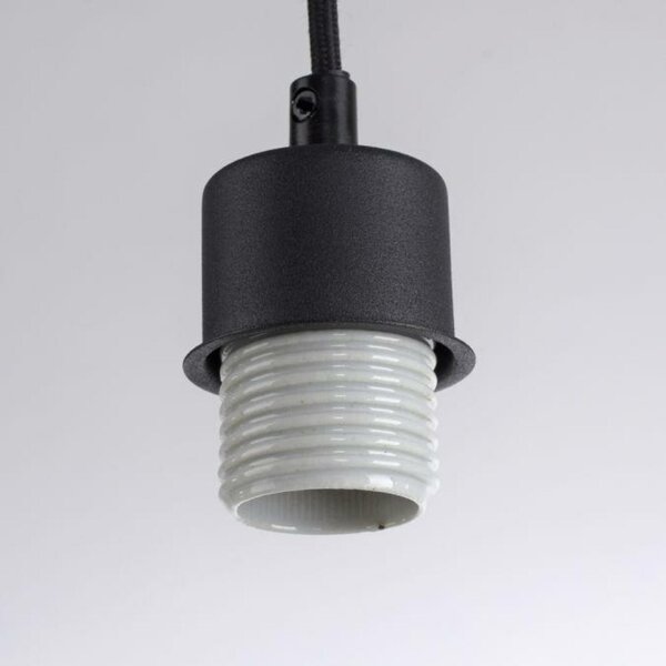 LEUCHTEN DIREKT is JUST LIGHT stolní lampa černá s imitací dřeva šňůrový vypínač IP20 do interiéru LD 14184-16