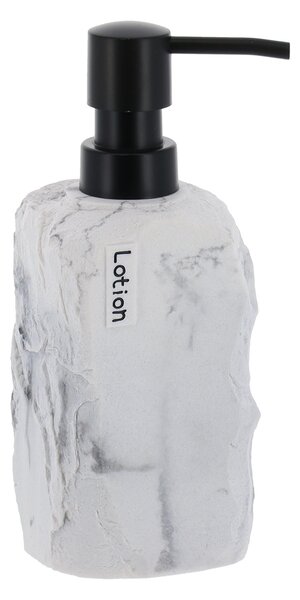 Dávkovač mýdla Paola, bílá/s černými prvky, 400 ml