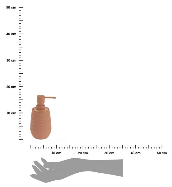 Dávkovač mýdla Tova, cappuccino/s dřevěnými prvky, 280 ml