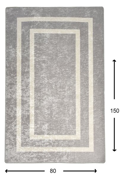 ASIR Koberec (80 x 150) SILVER šedý