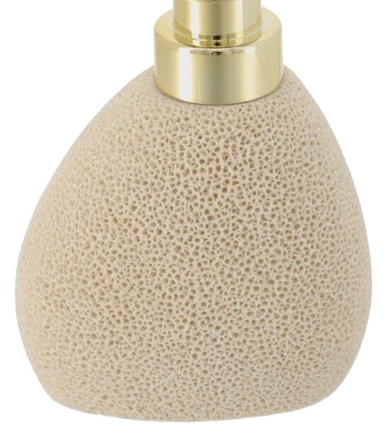 Dávkovač mýdla Lumi, písková/se zlatými prvky, 200 ml