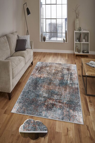 ASIR Koberec (80 x 150) HMNT169 oranžový, šedý