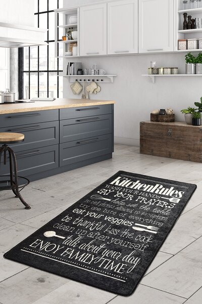 ASIR Koberec (80 x 200) KITCHEN černý