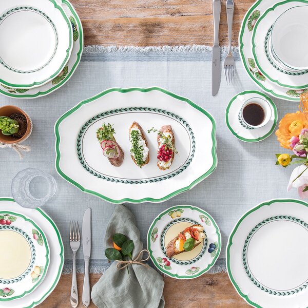 Villeroy&Boch Villeroy & Boch French Garden Green Line oválný podnos 37cm