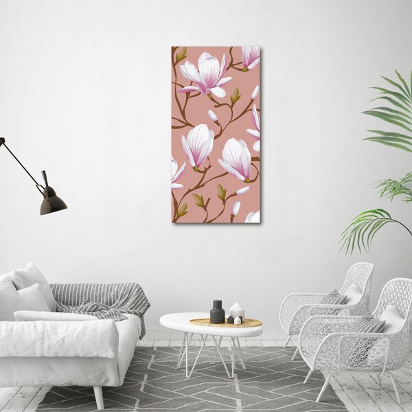 Vertikální Vertikální Foto obraz na plátně do obýváku Magnolie ocv-63798452