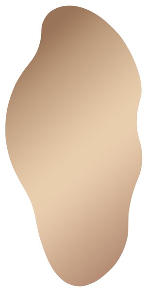 Zrcadlo ASSIGNY 50 cm 92 cm Hnědá