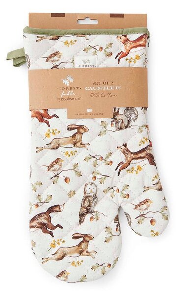 Bavlněné kuchyňské rukavice v sadě 2 ks Forest Fable – Cooksmart ®