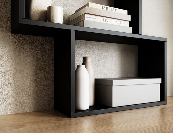 Eltap Designová knihovna Shellf černá