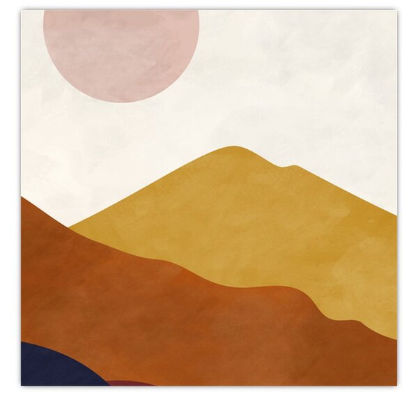 Obraz - Akvarelové hory N⁰1 (30x30 cm)