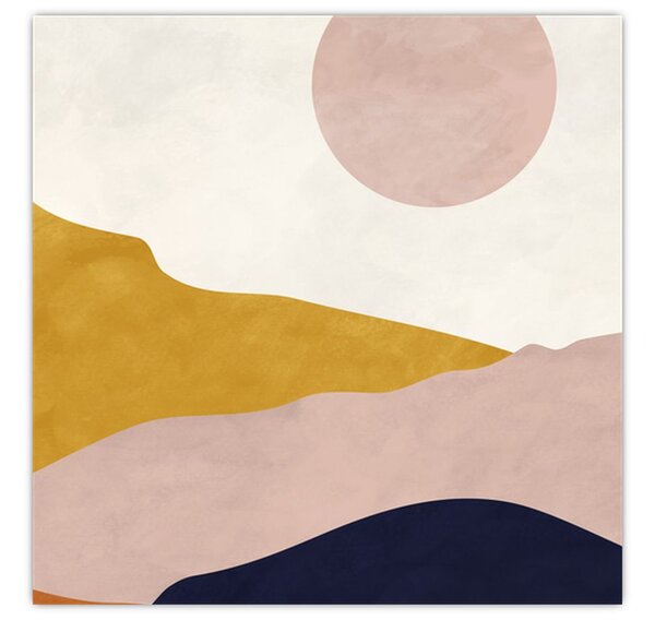 Obraz - Akvarelové hory N⁰3 (30x30 cm)