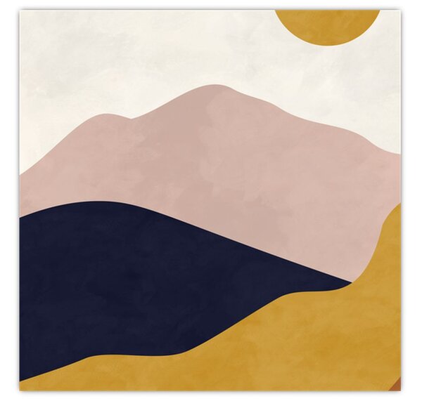 Obraz - Akvarelové hory N⁰2 (30x30 cm)