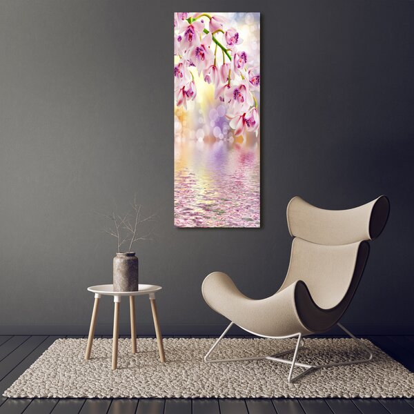 Vertikální Vertikální Foto obraz na plátně do obýváku Orchidej ocv-65501947