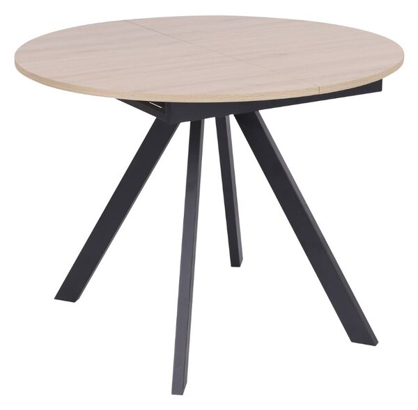 Rozkládací jídelní stůl Tavo 100–140 × 100 cm, přírodní dub