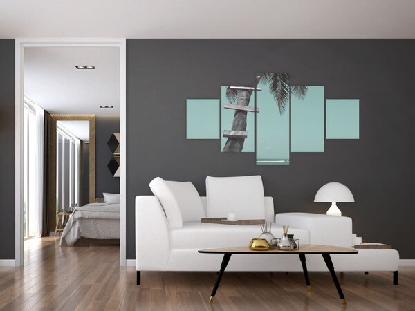 Obraz - Palma v Karibiku (125x70 cm)