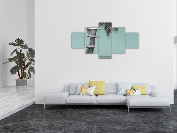 Obraz - Palma v Karibiku (125x70 cm)
