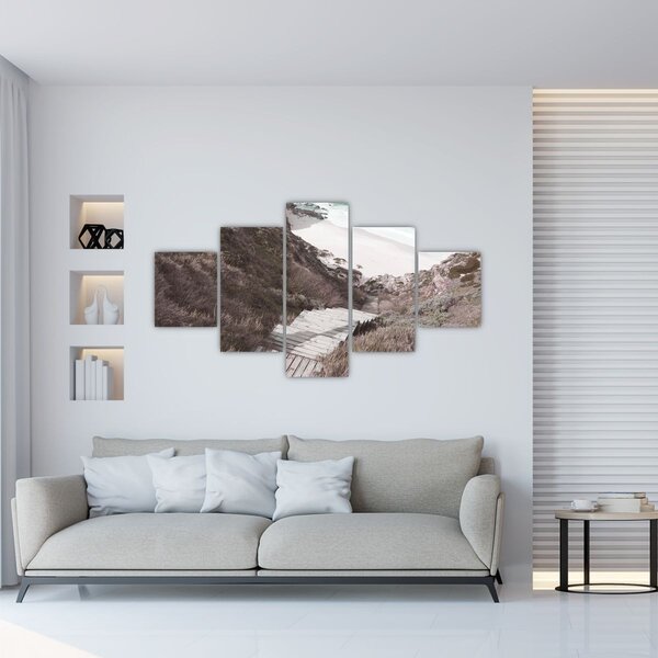 Obraz - Cesta k smaragdovému moři (125x70 cm)