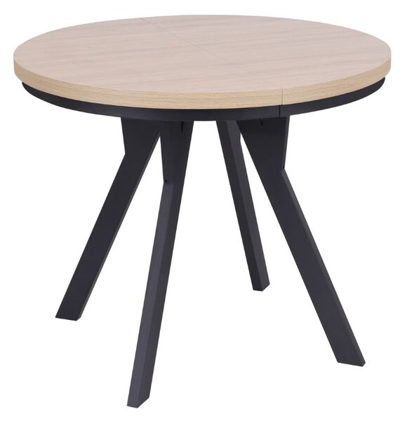 Rozkládací jídelní stůl Torino 90-190x90 cm, dub přírodní