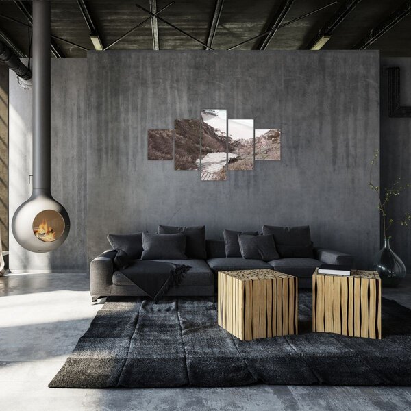 Obraz - Cesta k smaragdovému moři (125x70 cm)