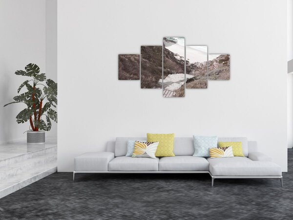 Obraz - Cesta k smaragdovému moři (125x70 cm)