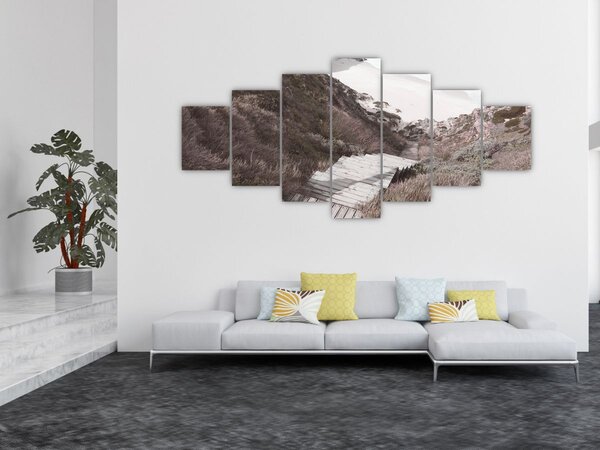 Obraz - Cesta k smaragdovému moři (210x100 cm)