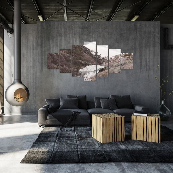 Obraz - Cesta k smaragdovému moři (210x100 cm)