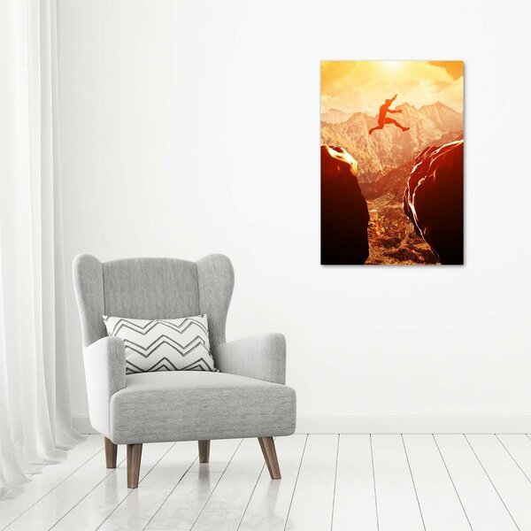 Vertikální Fotoobraz na skle Skos nad propastí osv-66004073