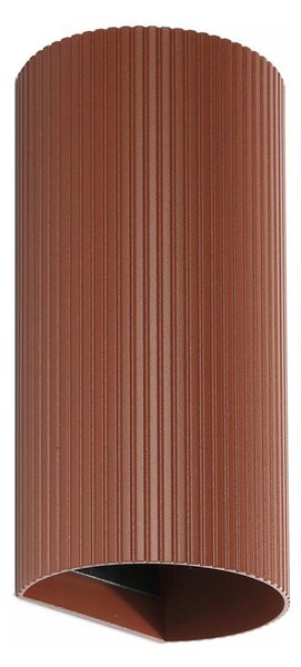 FARO 40545 - Nástěnné svítidlo SOLE 2xGU10/8W/230V cihlová vroubkovaná kulatý