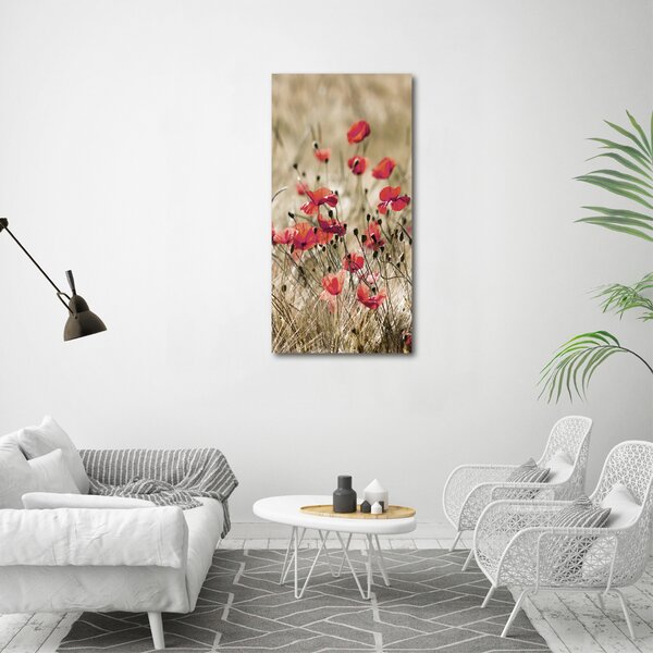 Vertikální Foto obraz canvas Polní květiny ocv-66291805