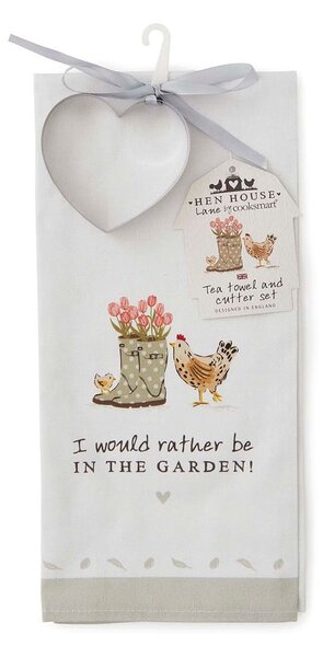 Bavlněná utěrka s vykrajovátkem v sadě 2 ks 45x65 cm Hen House – Cooksmart ®