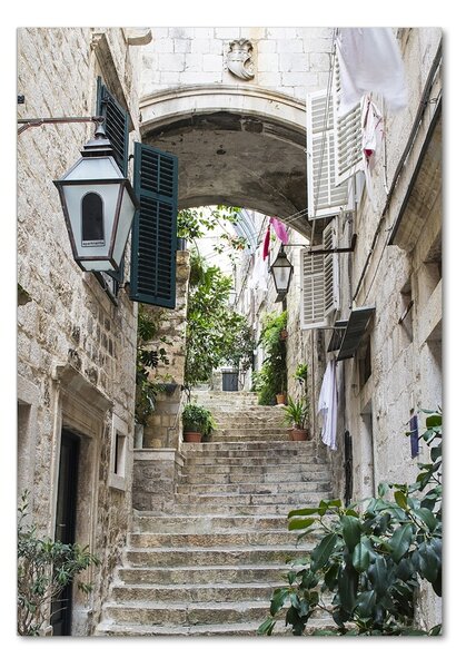 Vertikální Fotoobraz na skle Uličky Dubrovník osv-66628505