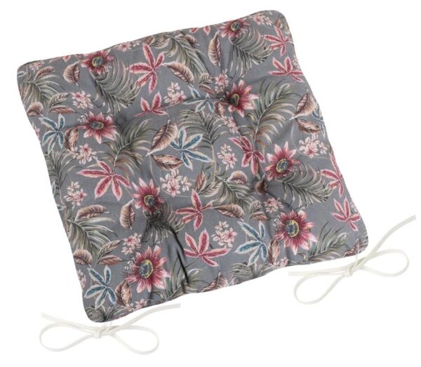 Bellatex Sedák DITA prošívaný 40x40 cm Mučenka Šedá,Vínová