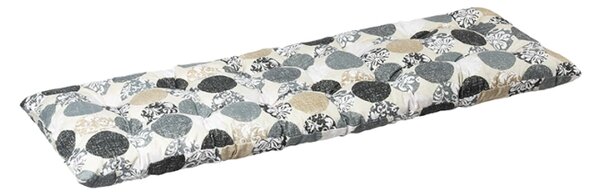Bellatex Sedák na lavici prošívaný Koule Šedá,Bílá rozměr 40x120 cm
