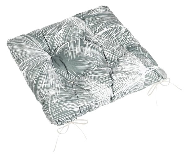 Bellatex Sedák Adéla prošívaný 40x40 cm Chmýří Šedá,Bílá