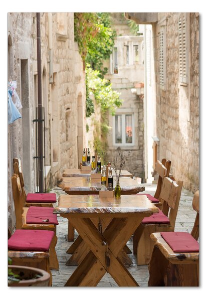 Vertikální Fotoobraz na skle Korčula Chorvatsko osv-66824975