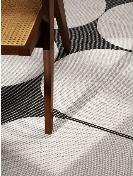 Černobílý vnitřní a venkovní koberec 200x290 cm Duet Bowen – NORTHRUGS