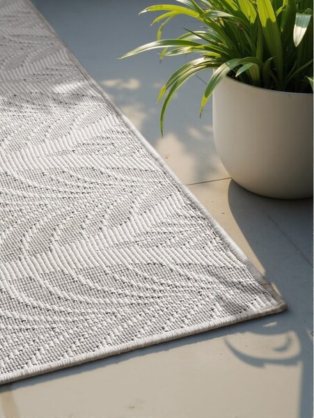 Vnitřní a venkovní koberec v šedé a slonovinové barvě 160x230 cm Duet Liora – NORTHRUGS