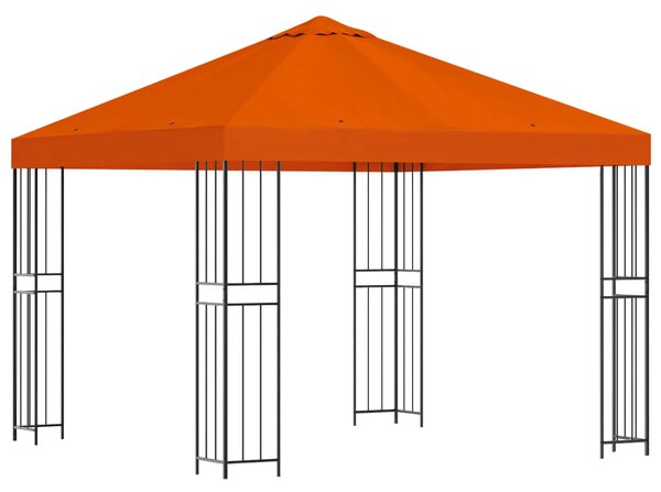 Altán 3 x 3 m Oranžová Polyester a ocel 190 gsm