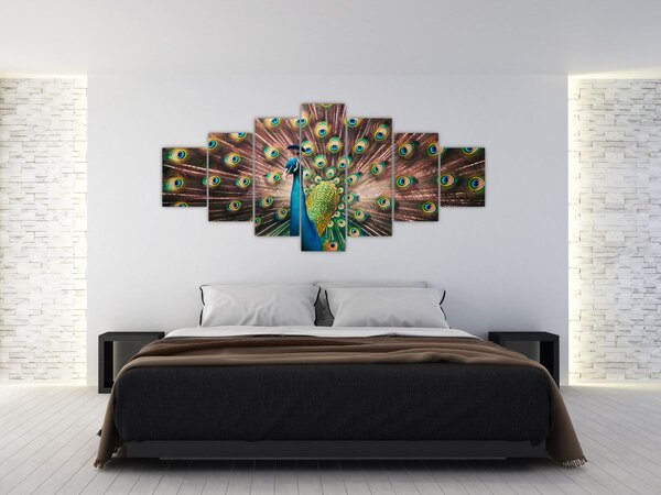 Obraz - Páv (210x100 cm)