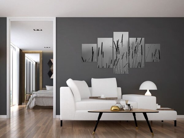 Obraz - Stébla trávy (125x70 cm)