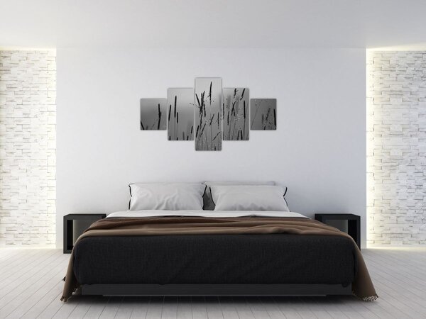 Obraz - Stébla trávy (125x70 cm)
