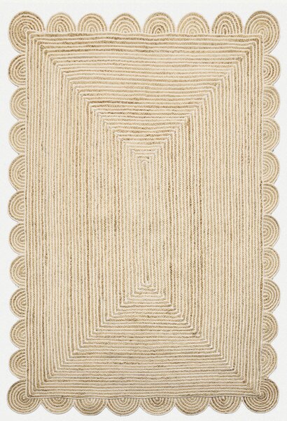 Diamond Carpets India, Ručně vázaný kusový koberec Aerie J 37 Natural, 120x170, béžová, chodba / předsíň