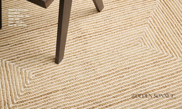 Diamond Carpets India, Ručně vázaný kusový koberec Aerie J 37 Natural, 120x170, béžová, chodba / předsíň