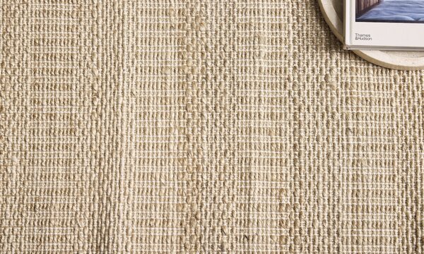 Diamond Carpets India, Ručně vázaný kusový koberec Clover J 22 Natural, 120x170, béžová, chodba / předsíň